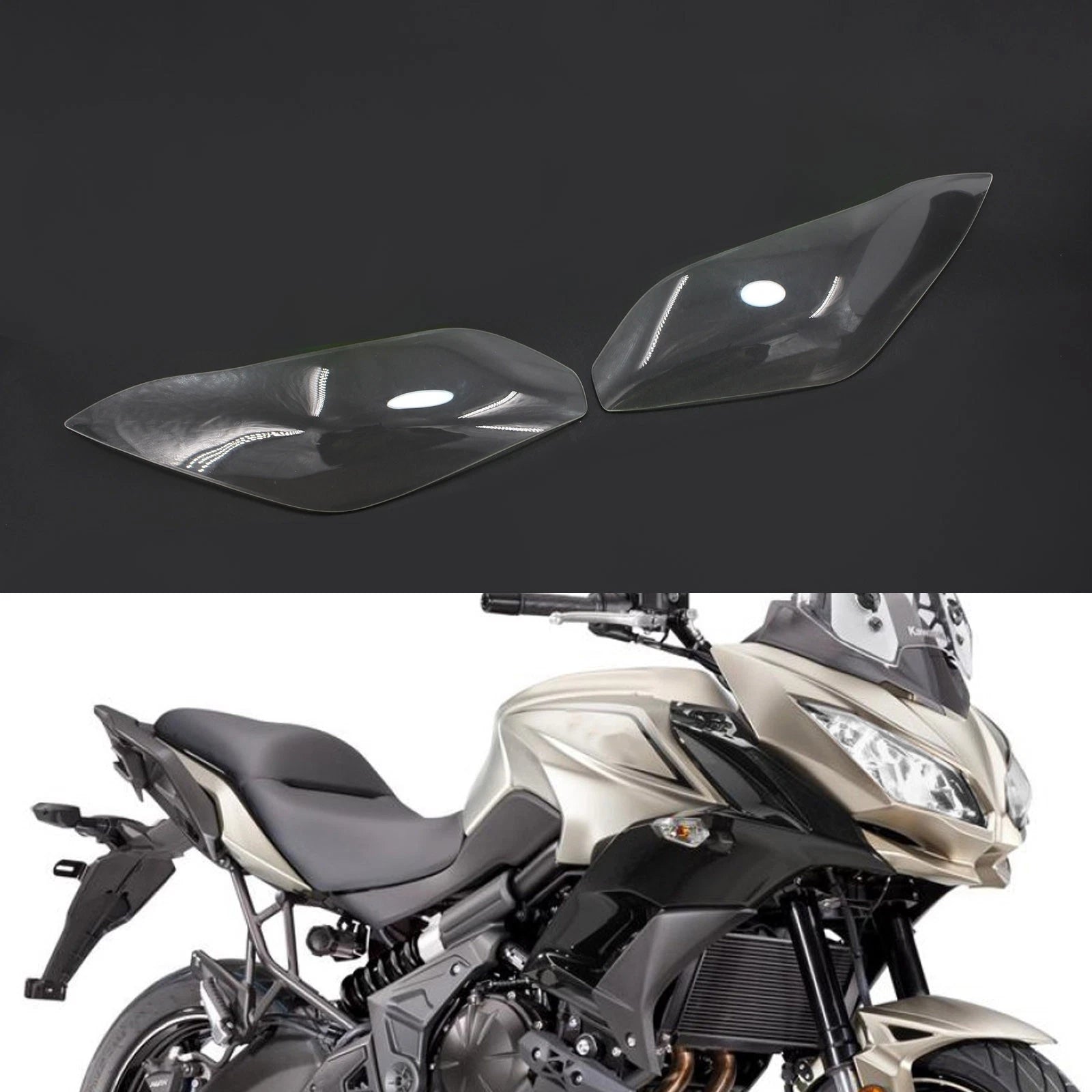 Front Headlight Lens Protection for Kawasaki Ninja 300, Versys 650 (2015–2017)