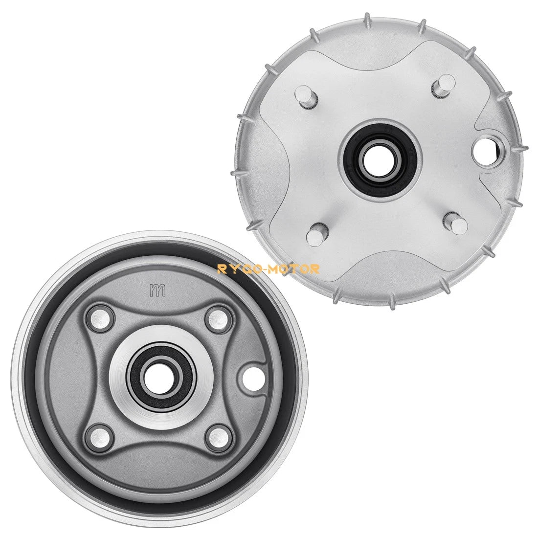 Set of 2 Front Brake Drums for Honda Rancher 350 TRX350TM (2000–2006) 44600-HN4-670