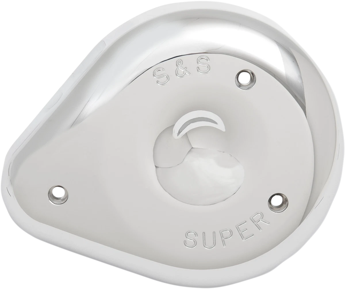 S&S Teardrop Air Cleaner Cover Chrome for Harley Super E & G Carb (1990–2023)