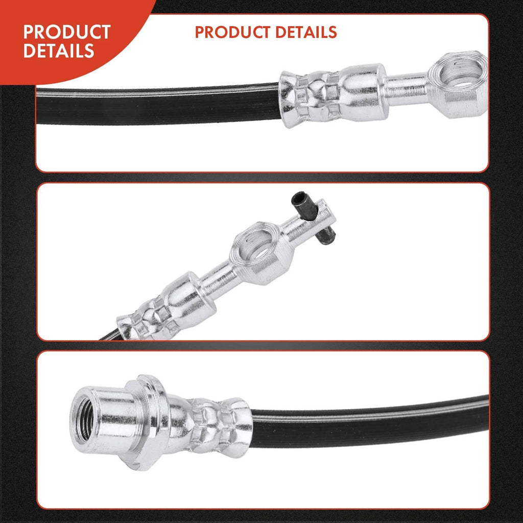 2x Front Outer Brake Hydraulic Hose for Toyota Previa (2000â2005)