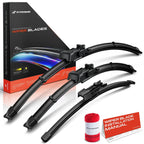 Set of 3 Windshield Wiper Blades for BMW X1 (2009–2015)