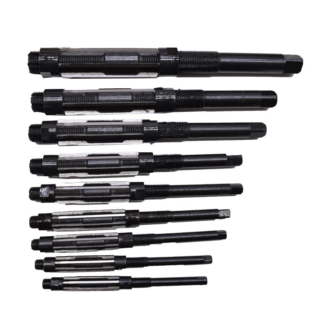 Set of 9 Adjustable Hand Reamers for Automotive Use