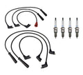 Denso 7mm Wire Set & 4 Platinum TT Spark Plugs for Chevy Suzuki Isuzu