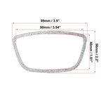 Steering Wheel Trim Cover Sticker for Audi Q7 (2007–2015) Silver Tone
