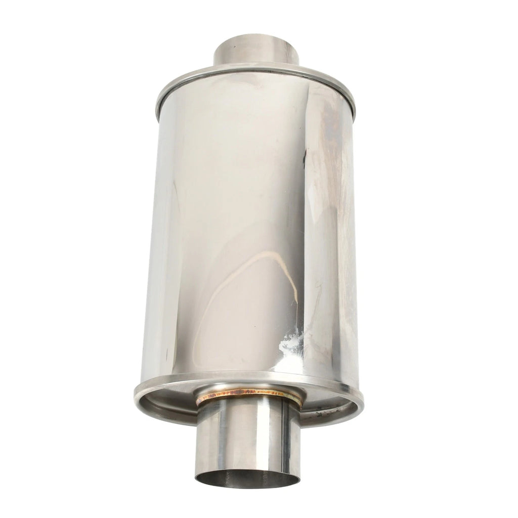 2.75" Inlet/Outlet Ultra Quiet Resonator for Universal Fit (T304 Stainless)