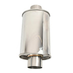 2.75" Inlet/Outlet Ultra Quiet Resonator for Universal Fit (T304 Stainless)