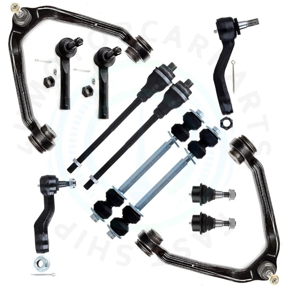 Set of 12 Front Upper Control Arm Tie Rod Ends for Chevrolet Silverado 1500 (1999–2006)