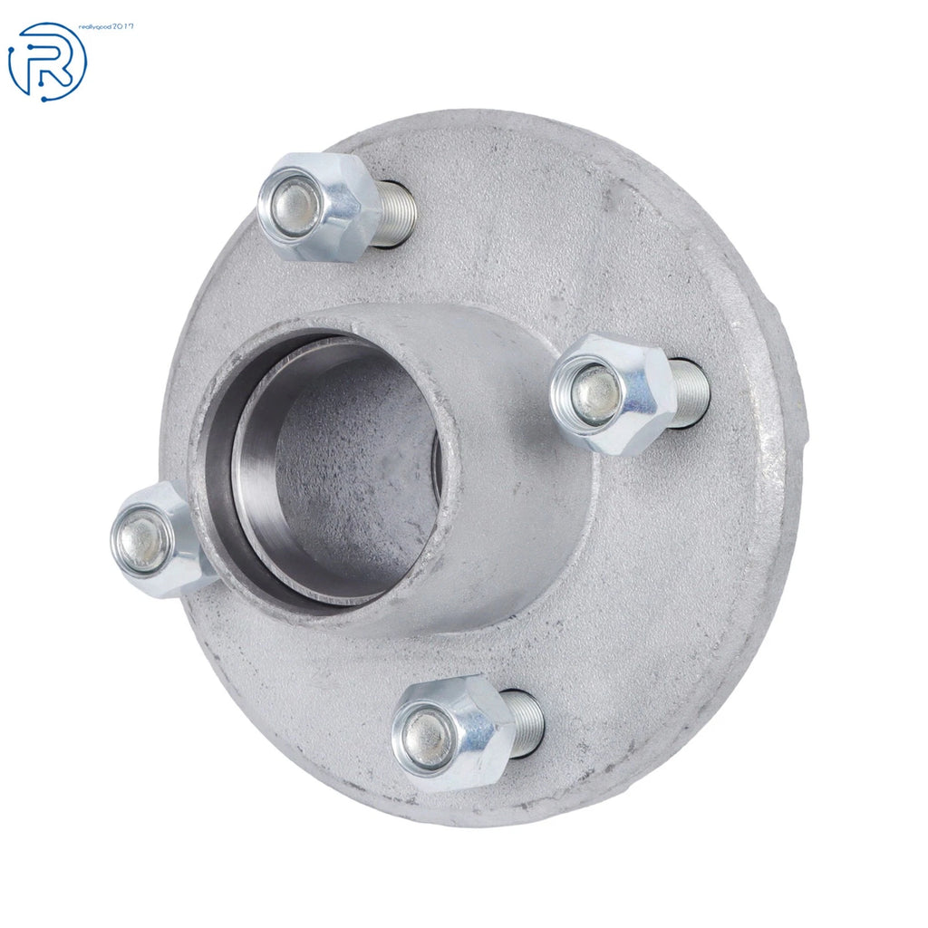 Set of 4 Galvanized Boat Trailer Hubs 4 Lug 1" (4 on 4 Bolt Circle)
