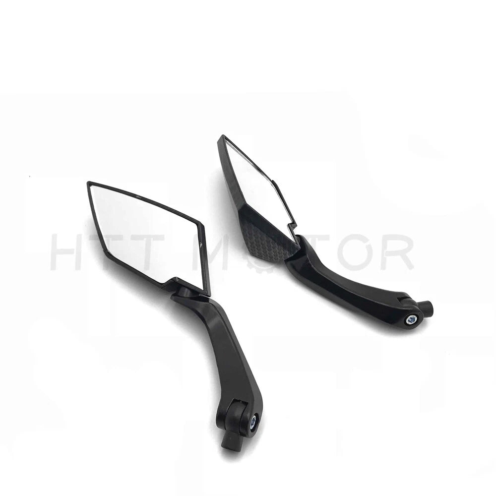 Diamond Blade Rearview Mirrors 8mm 10mm for Honda Harley Kawasaki (All Years)
