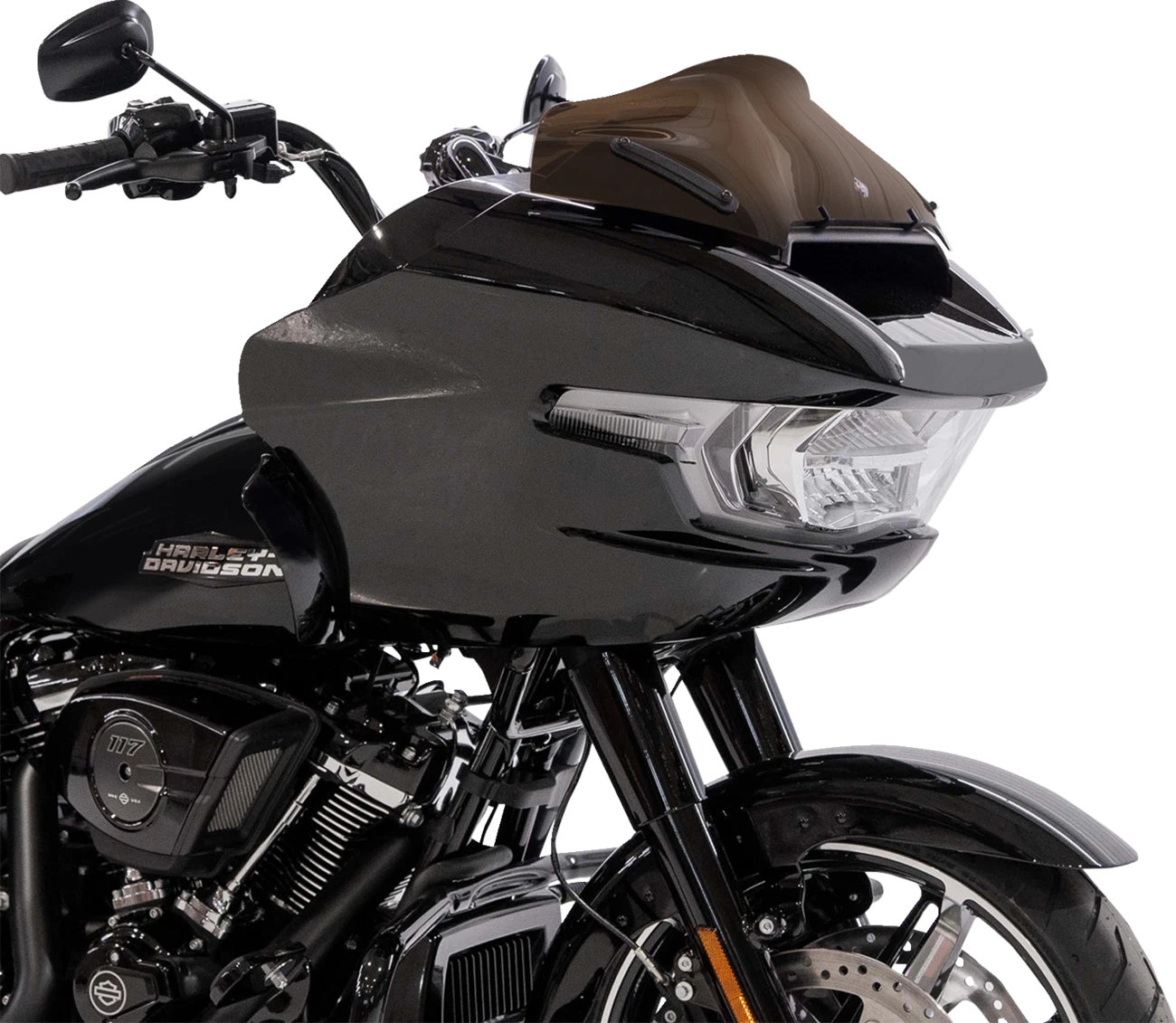 Klock Werks Kolor Flare Sport Windshield 8" Bronze for FLTRX (2015–2023) KWW-01-0761