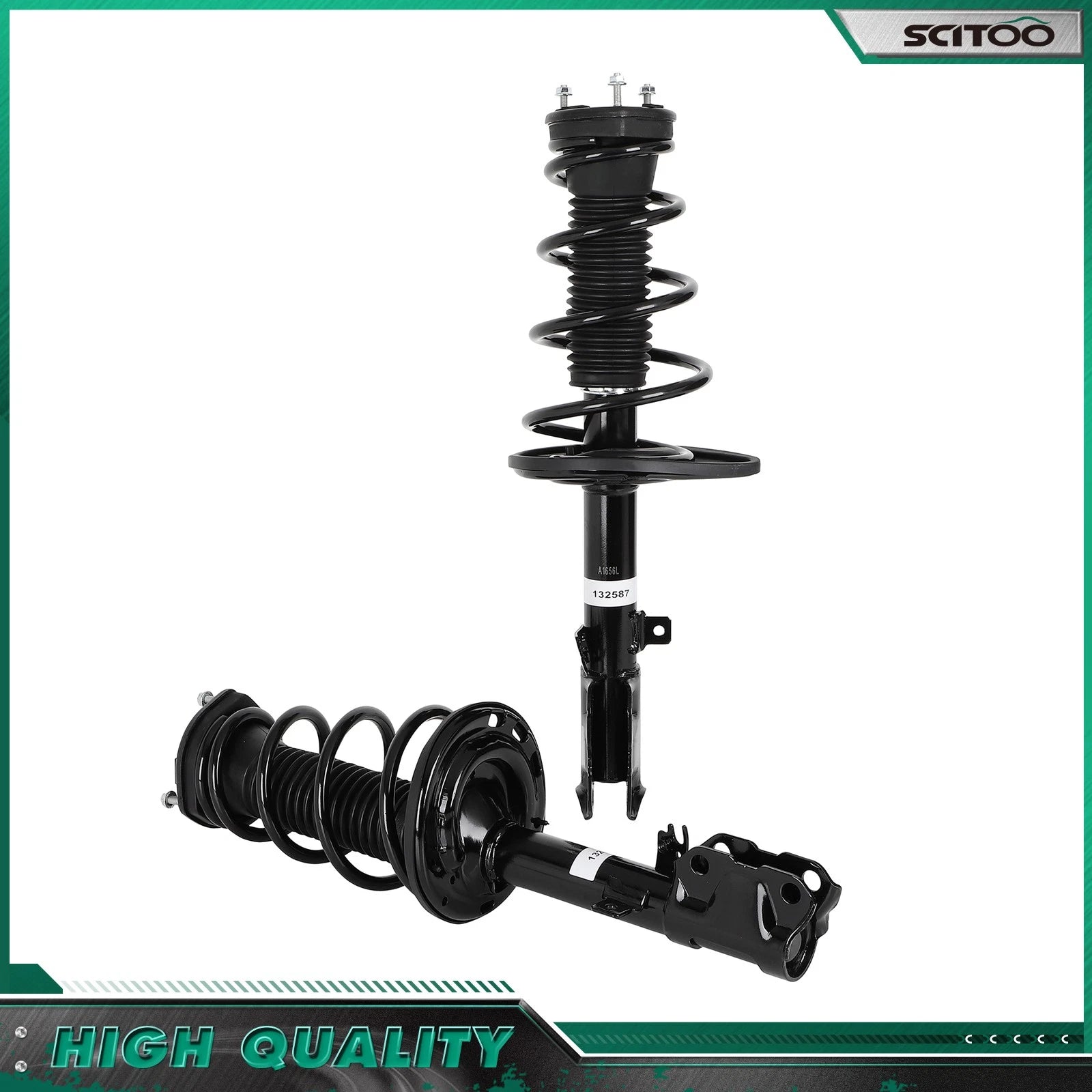 Rear Complete Struts w/ Coil Springs Assembly for Toyota Camry (2012–2014)