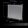 DPI-945 Aluminum Core Radiator for Toyota Pickup 4Runner (1984–1995)