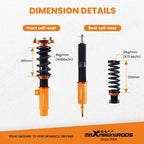Coilovers Suspension & Rear Camber Toe Arm Kit for BMW 3 Series (2006–2013)