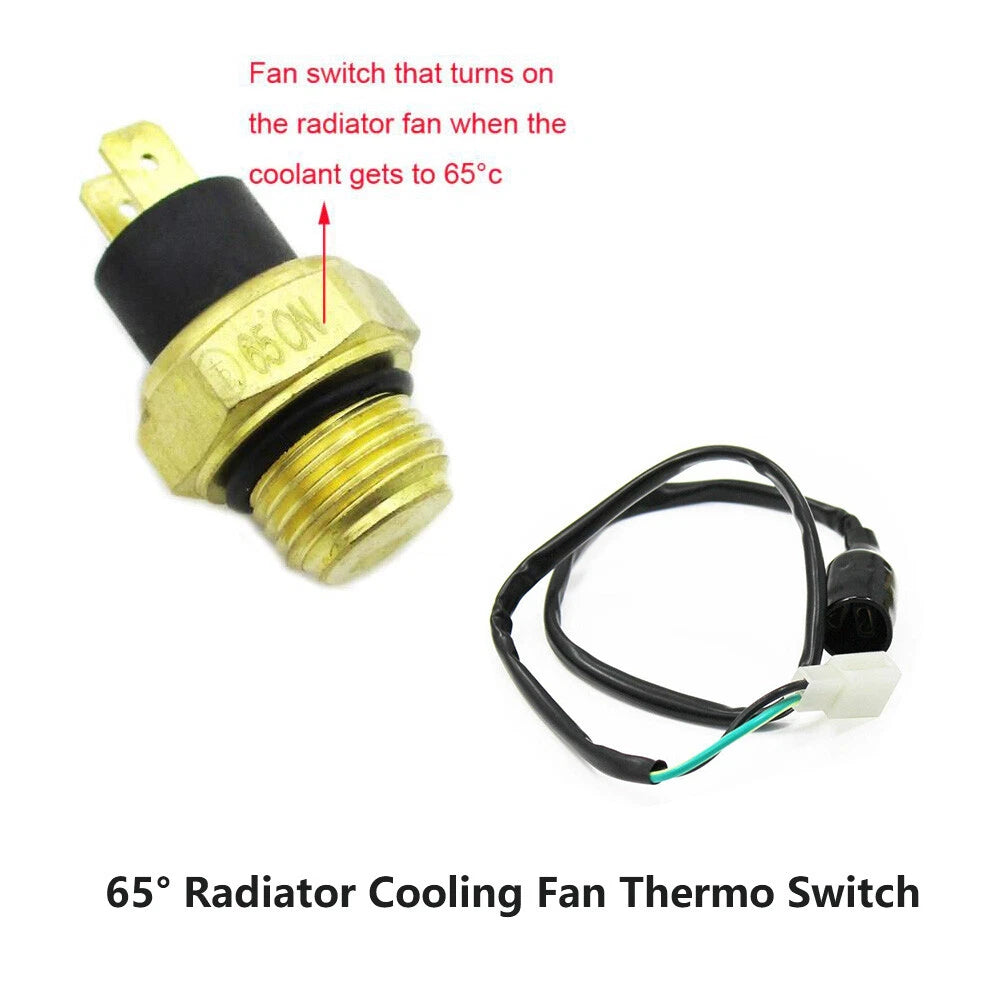Radiator Thermal Cooling Fan Switch for 250cc ATV (Water Cooled)