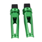 Passenger Footrests Rear Footpegs for Honda CBR600RR (2003–2023), CBR1000RR (2004–2023) Green