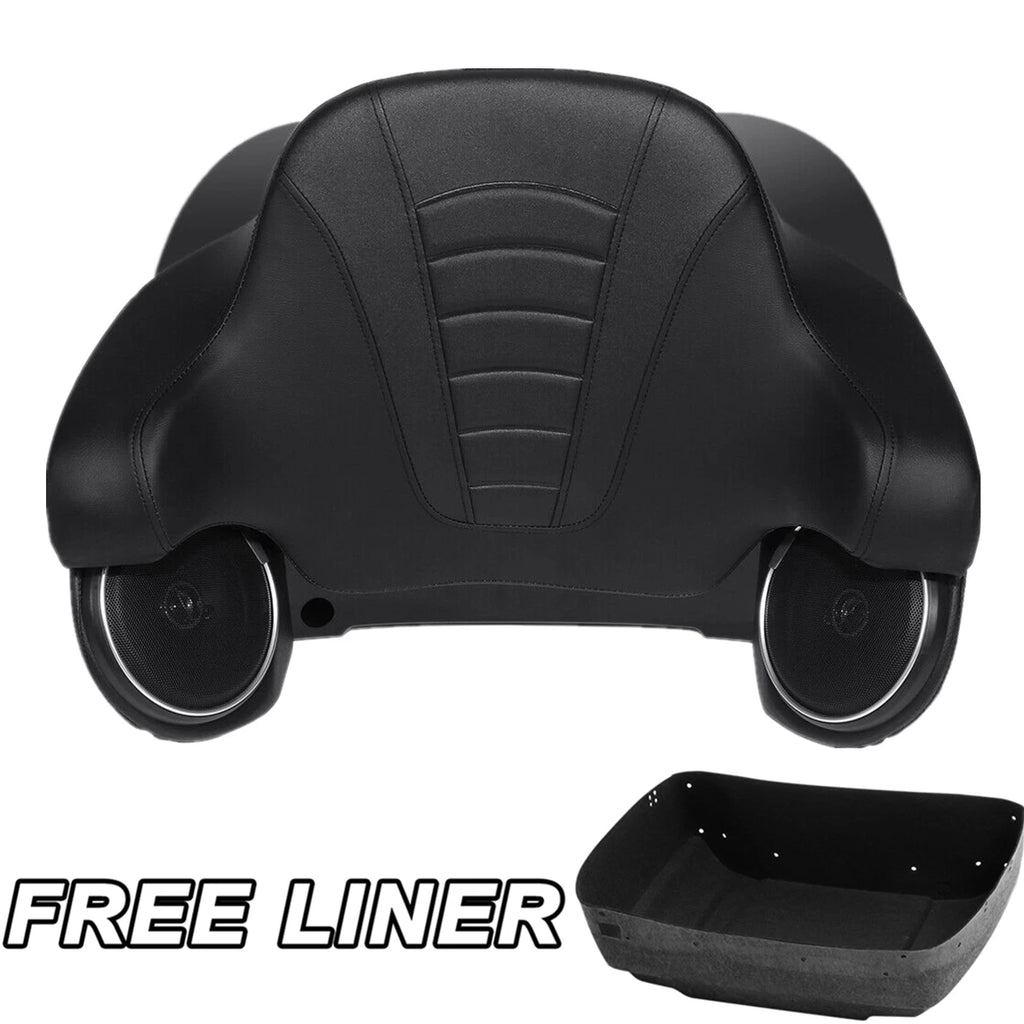 King Trunk Backrest Rack Speakers for Harley Touring Street Glide (2014–2023)