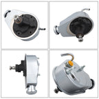 Chrome Power Steering Pump for Chevy Saginaw 5/8" Key Way (1965–1979)