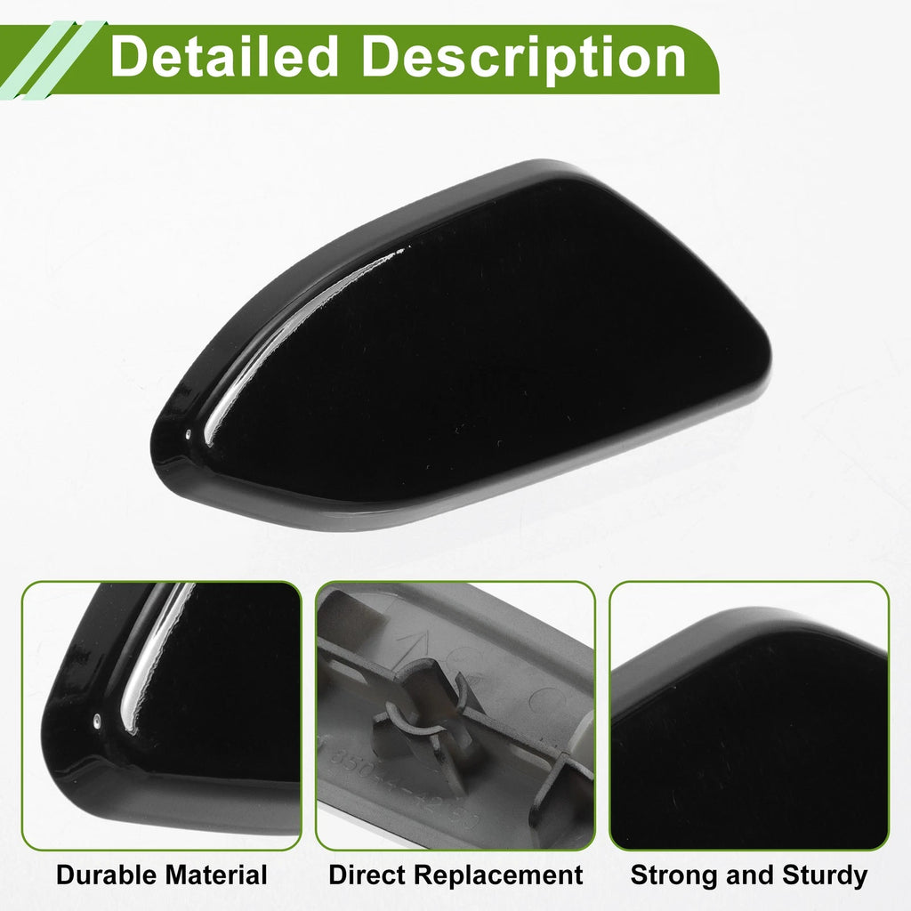 Front Right Washer Nozzle Cover Cap for Toyota Rav4 (2010–2012) 8504442150 Black