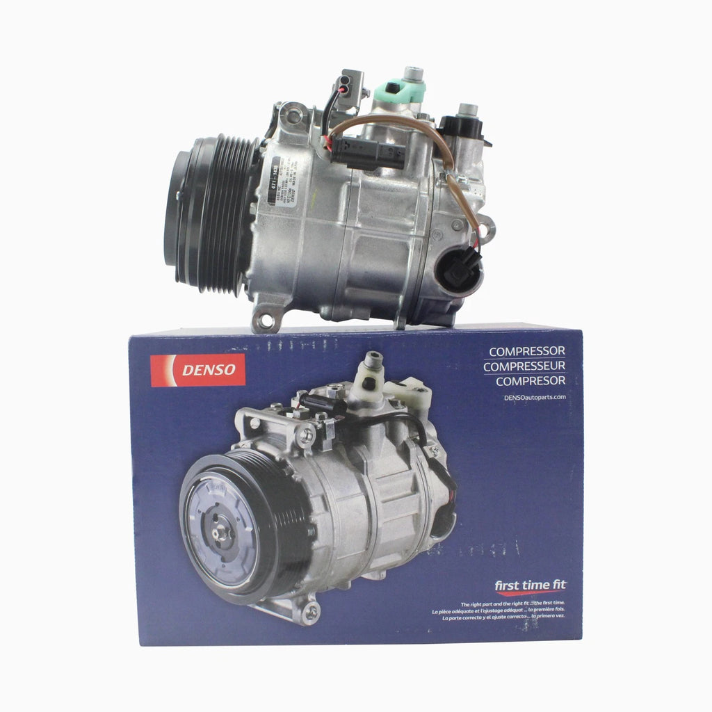 Denso A/C Compressor with Clutch 471-1438 for Mercedes W204 W207 W212 W218 W231 (2007–2018)