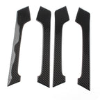 Set of 4 Interior Door Handle Trim Black for Toyota Land Cruiser Prado (2010–2018)