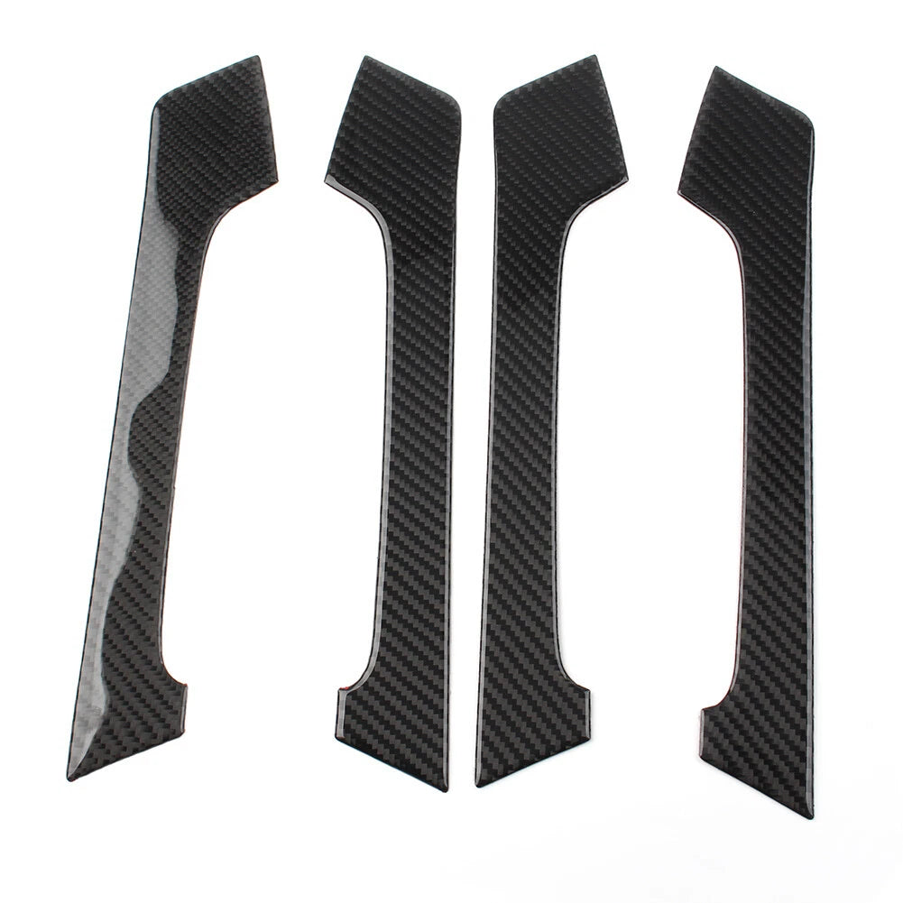 Set of 4 Interior Door Handle Trim Black for Toyota Land Cruiser Prado (2010–2018)