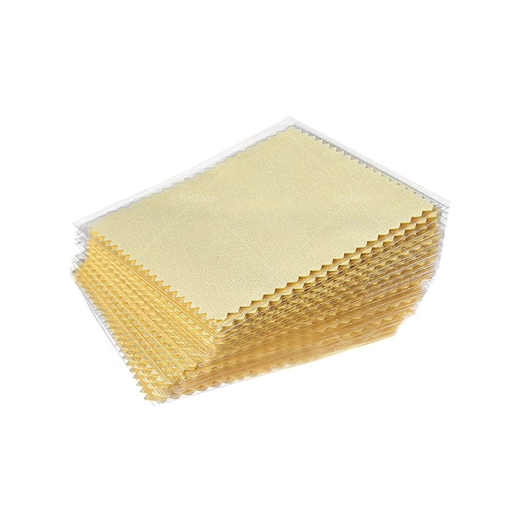250PCS Jewelry Cleaning Cloth for Silver Gold Brass Coin Ring