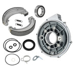 Rear Brake Backing Plate Kit & Shoes for Honda FourTrax 300 TRX300/FW (1988–2000)