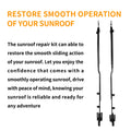 Sunroof Track Guide Rails Repair Kit Left & Right for Ford F150 Expedition (2015–2024)