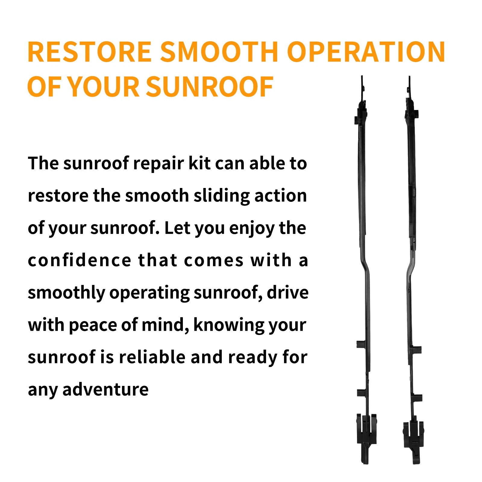 Sunroof Track Guide Rails Repair Kit Left & Right for Ford F150 Expedition (2015–2024)
