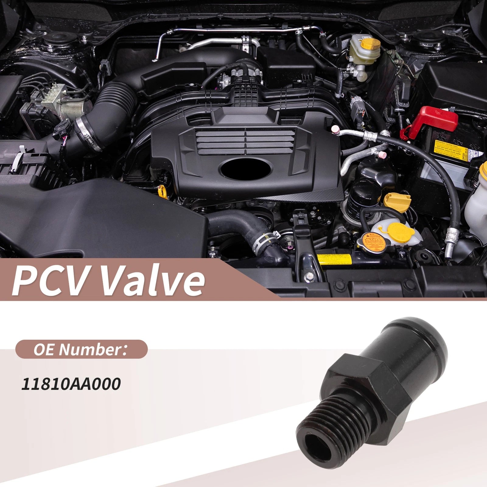 PCV Valve for Subaru Outback (1990–2001) 11810AA000 Metal Black