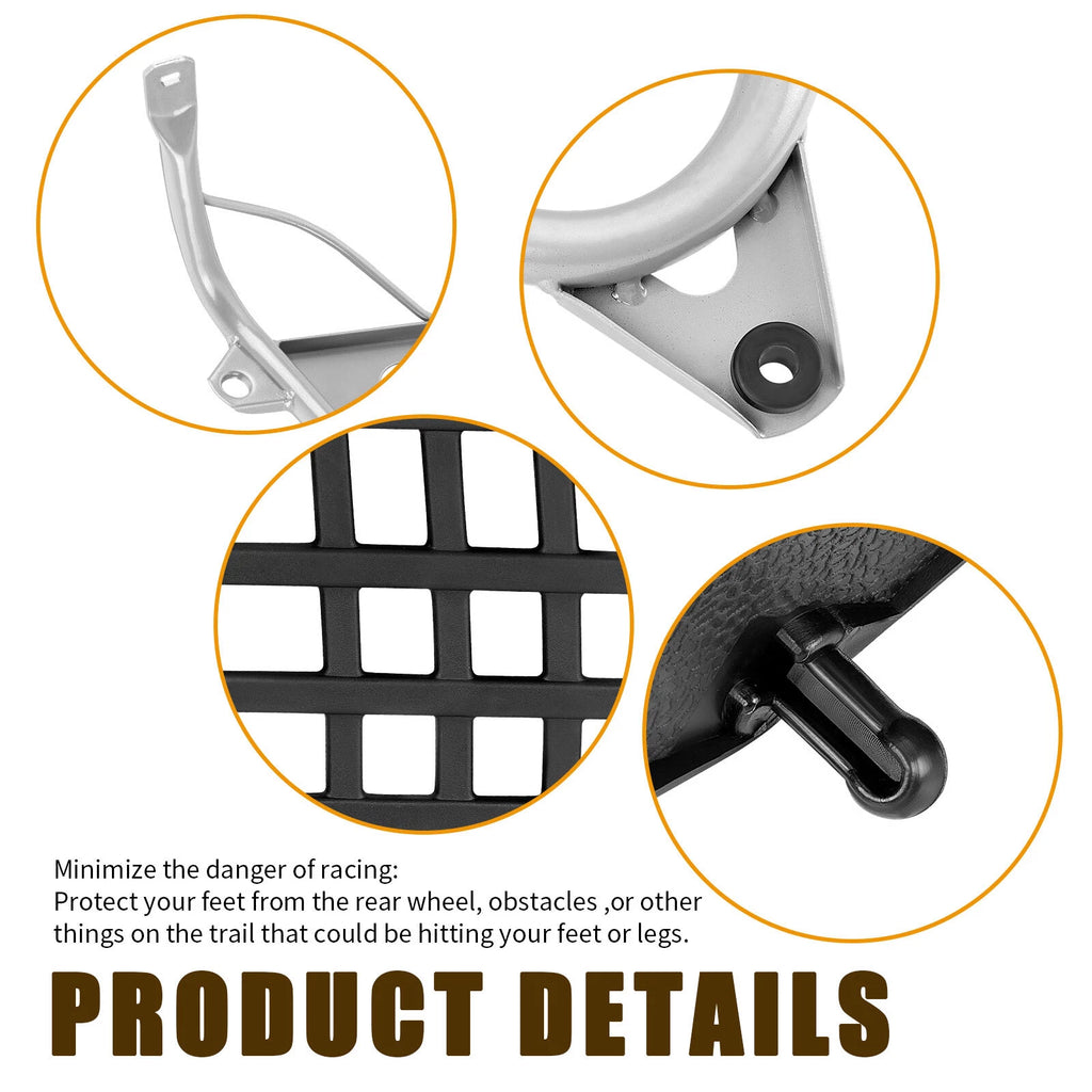 Set of 2 Heel Guards for Yamaha Banshee 350 (1990–2006)