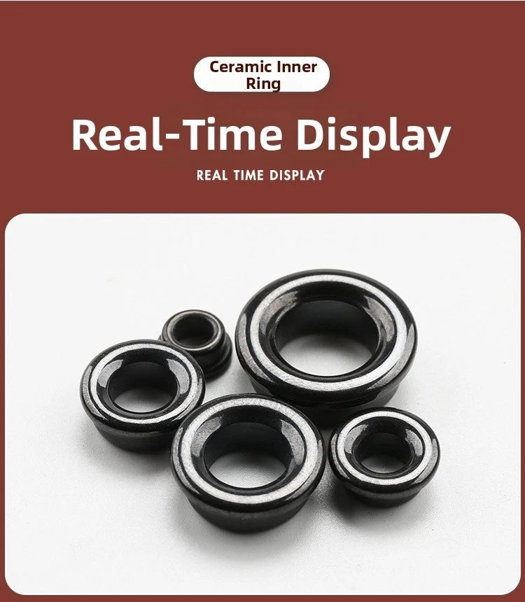 Fishing Rod Rings Set of 5 Nickel Plated OD 6mm to 23.7mm Repair