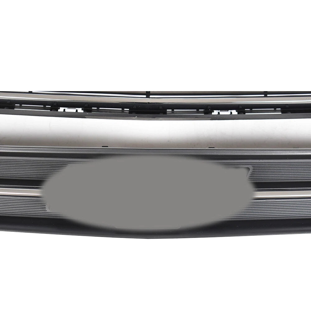 Set of 2 Front Upper Lower Grille for Chevrolet Trax (2017–2021) Black Chrome