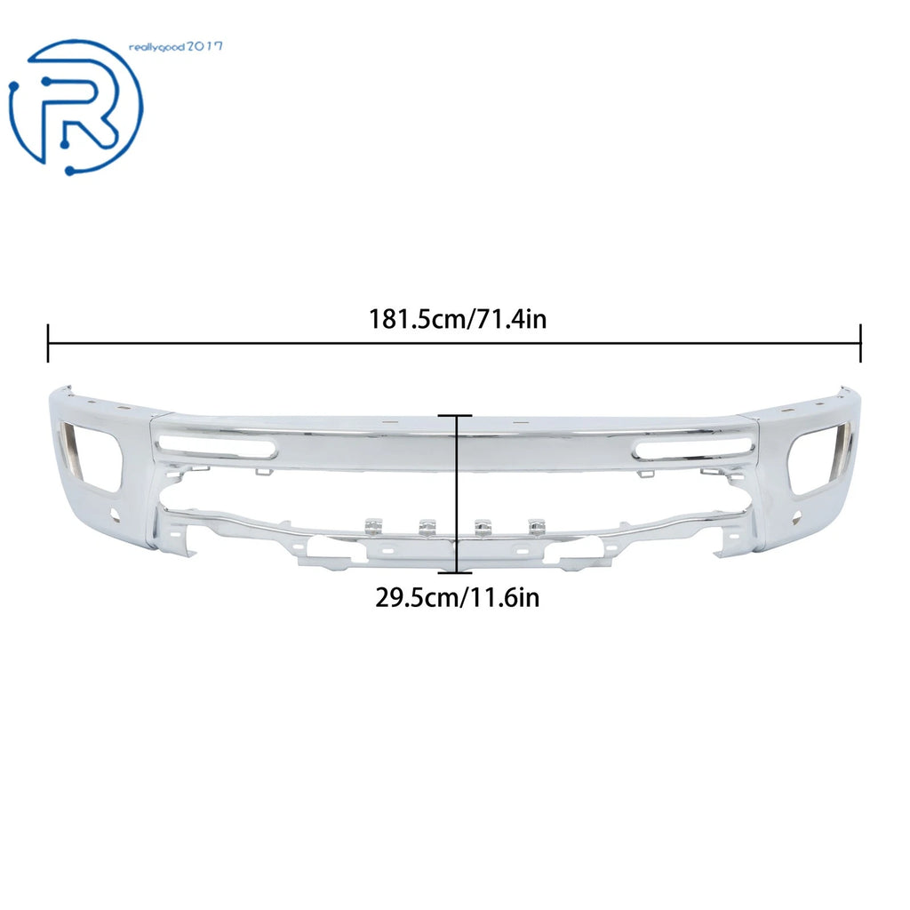 Chrome Front Bumper Face Bar for Ford Ranger (2019-2023)
