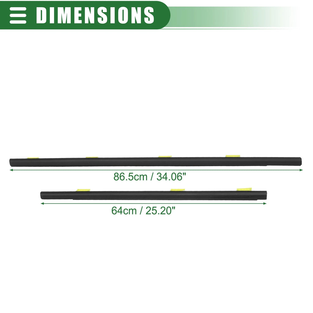 Set of 1 Window Weatherstrip for Honda (No. 72410SCAE01/72450SCAE01)