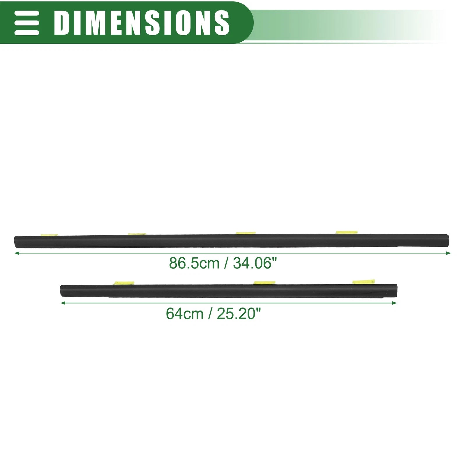 Set of 1 Window Weatherstrip for Honda (No. 72410SCAE01/72450SCAE01)