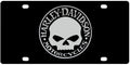 Willie G Skull Black Acrylic Laser Tag License Plate for Harley Davidson (2026)