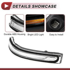 Mirror Turn Signal Light for Hyundai Tucson (2015–2018) No. 87613D3000 Left Black Clear