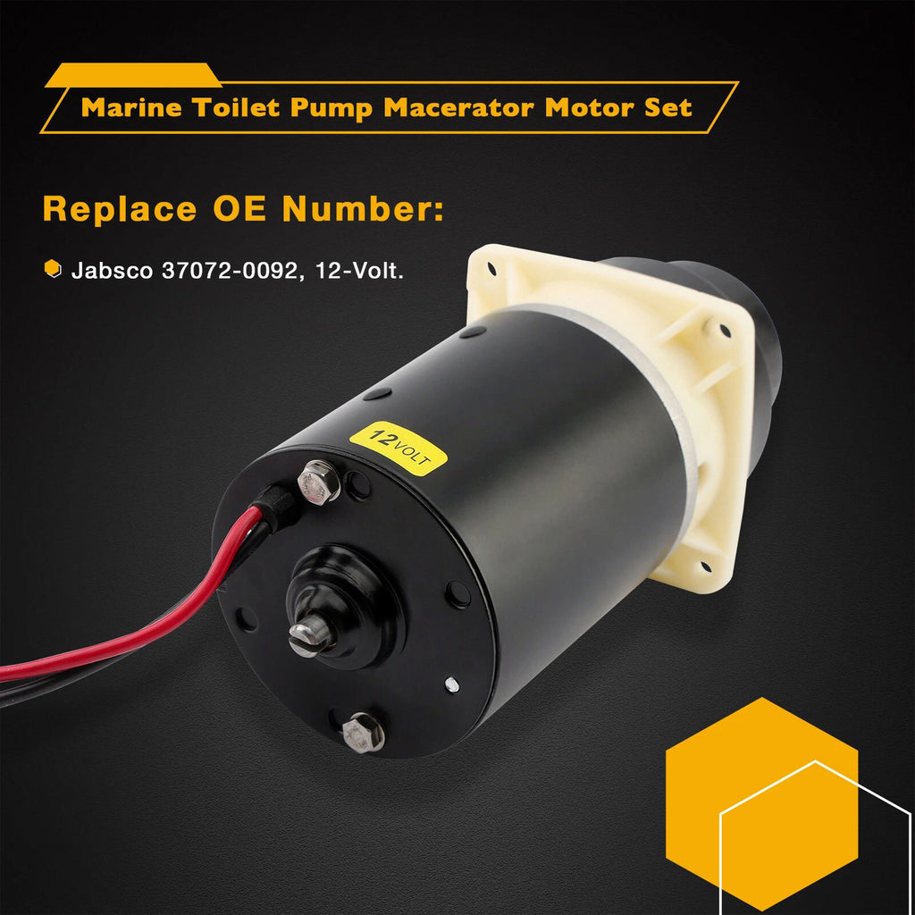 Macerator Pump Motor for Jabsco Marine Toilet (12V)
