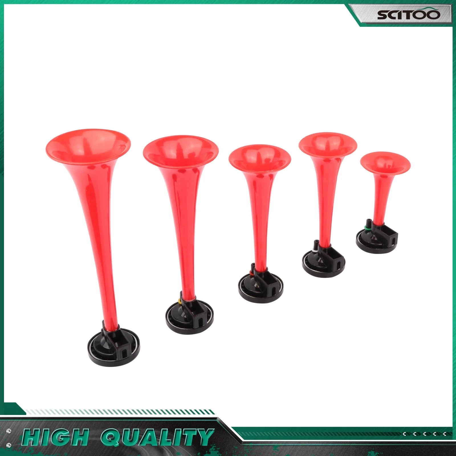 5 Trumpet Musical Air Horn for Car Truck Train