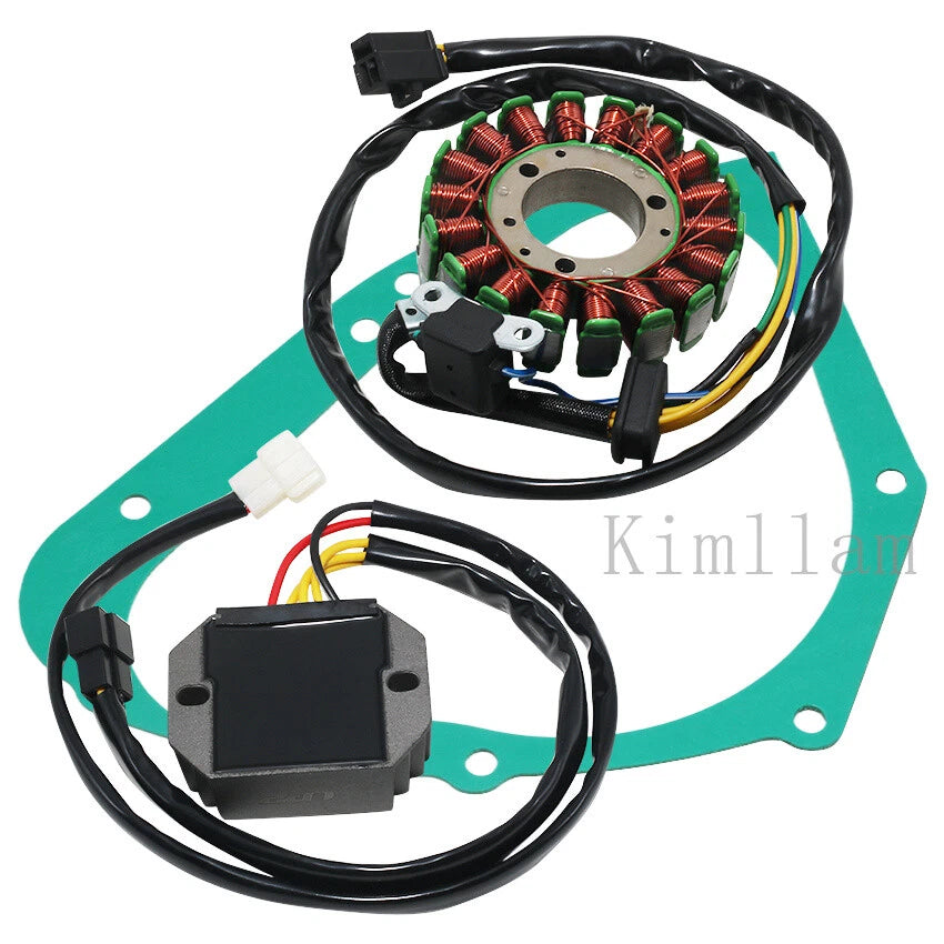 Stator Coil + Regulator Rectifier + Gasket for Suzuki DR200SE (1995–2013) DR125SE (1994–2002)