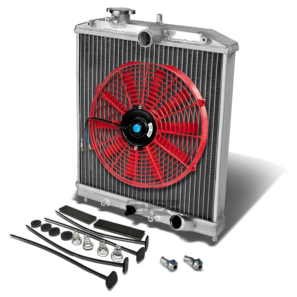 2X Aluminum Radiator for Honda Civic CRX/Del Sol Integra MT (1990–2001)