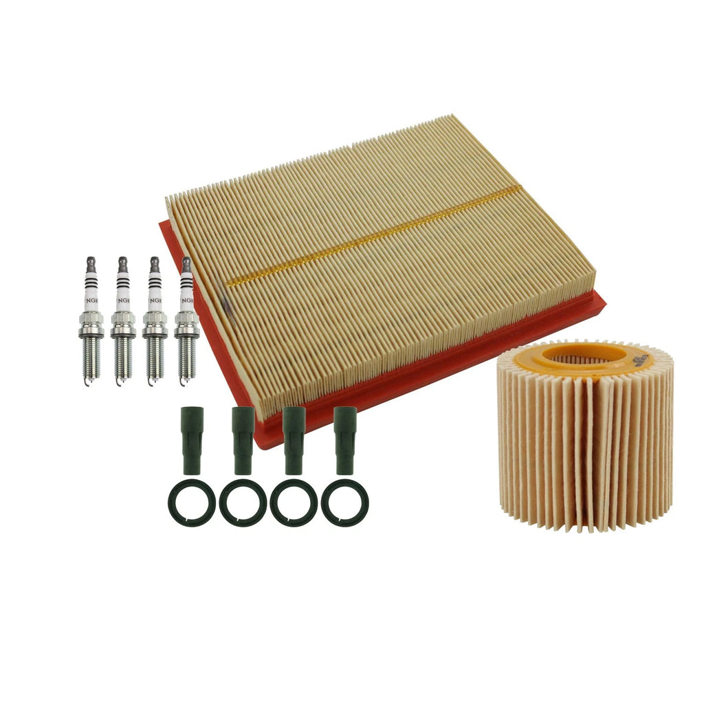 Tune Up Kit with 4 NGK Spark Plugs & Coil Boots for CT200h Prius V (2011–2017)
