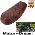 Cafe Racer Seat for Honda CB, Suzuki, Yamaha XJ (Flat Brat & Hump)