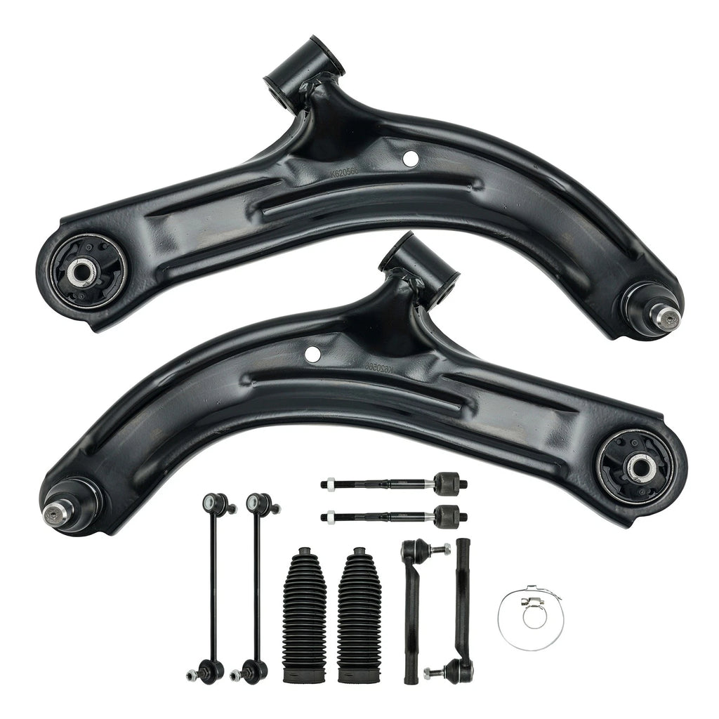 10PC Control Arms with Ball Joints and Tie Rods for Nissan Cube (2009–2014)