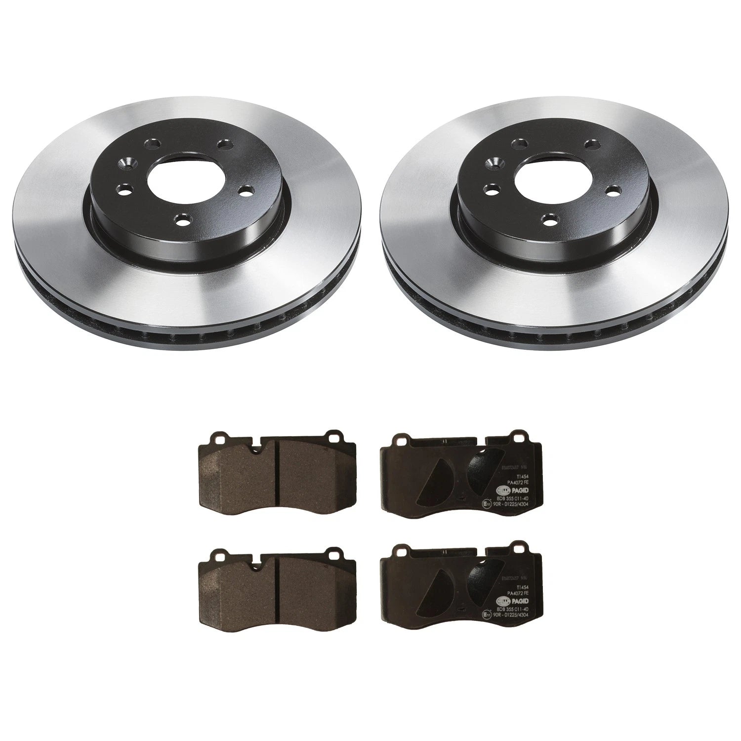 Wagner Front Rotors & Hella Low-Met Disc Brake Pads Kit for Benz C216 CL550 (2007–2014)