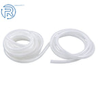 25 Ft 1/2" ID × 3/4" OD Heavy Duty Braided Clear PVC Tubing