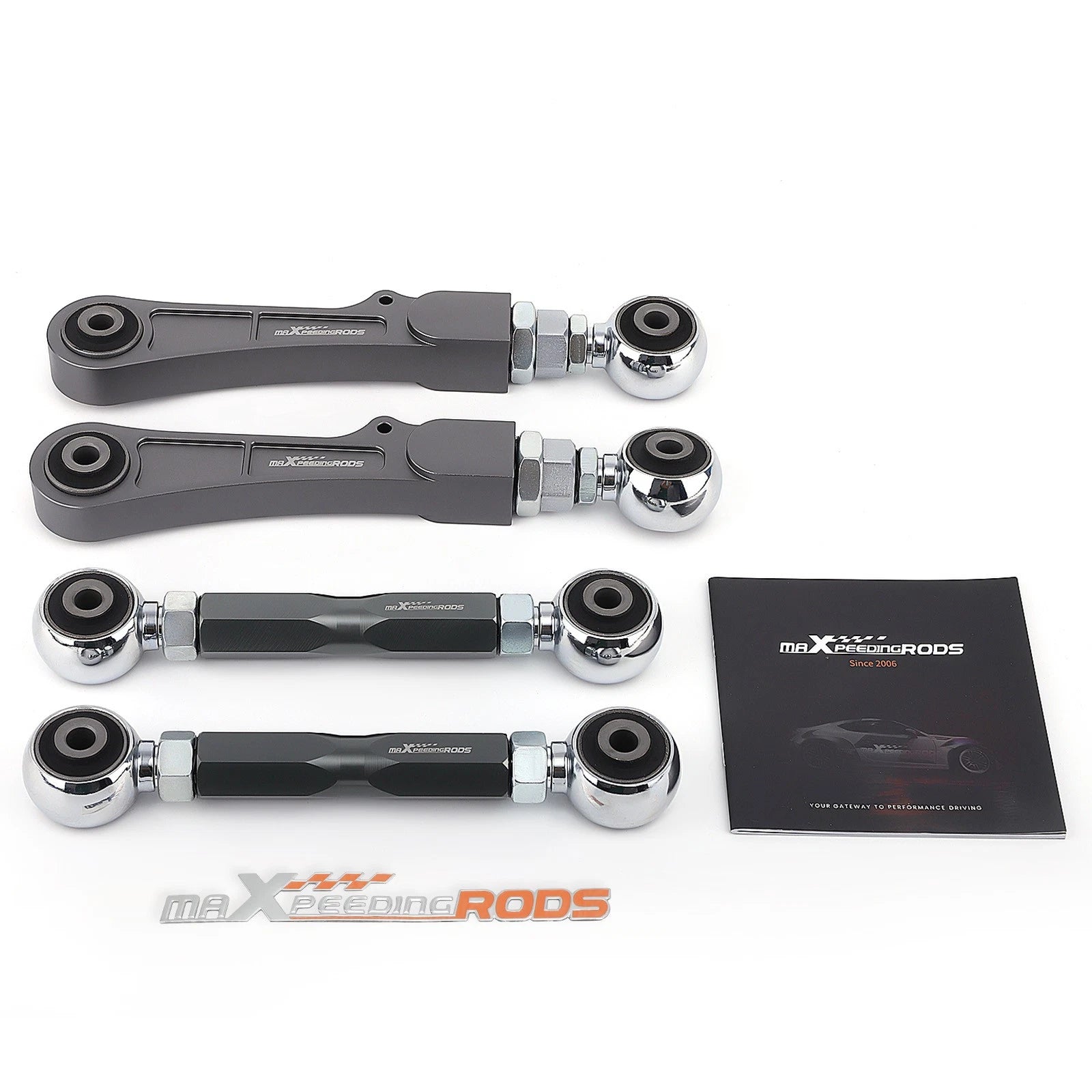 4X Aluminum Adjustable Rear Camber Control & Toe Angle Arm for Tesla Model S/X (2012–2023)