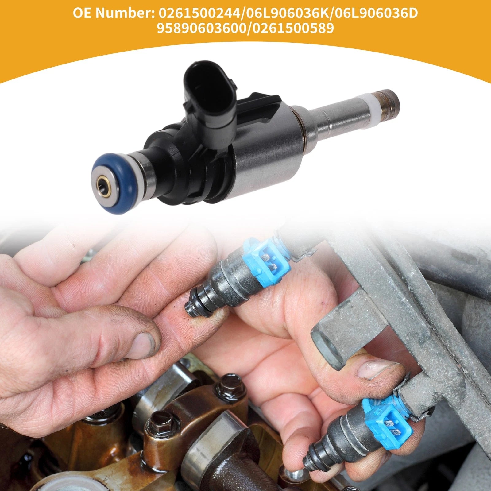 1 Pc Fuel Injector No.0261500244 for Audi A1 S1 quattro 2.0T (2014–2018)