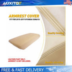 Center Console Cover for Hyundai Sonata (2015–2019) Leather Beige Armrest Lid